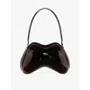 Diesel Womens Ha930 Double-d Faux Patent-leather Shoulder Bag