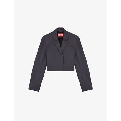 DIESEL WOMENS DIESEL G-MILLA-P1 STRETCH WOVEN-BLEND BLAZER