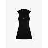 Diesel Womens 9xx M-olini Short Sleeveless Wool Knitted Mini Dress In Black