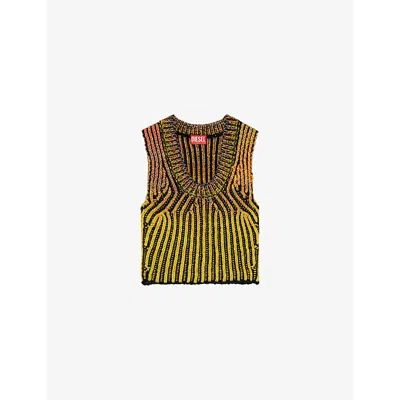 Diesel M-orkidea Knitted Top In 3dk