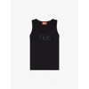 Diesel T-lynys-od Black Tank Top In 9xxa