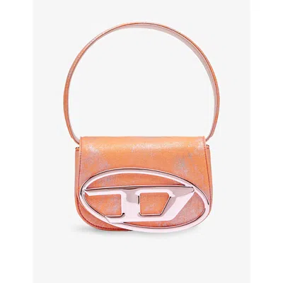 Diesel Womens  1dr Metallic-woven Shoulder Bag