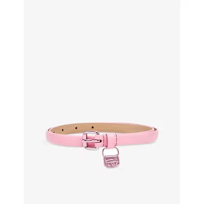 Diesel Womens  B Charm Hip Metallic Leather Belt