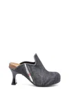 Diesel D-woodstock W 80mm Denim Mules In Black