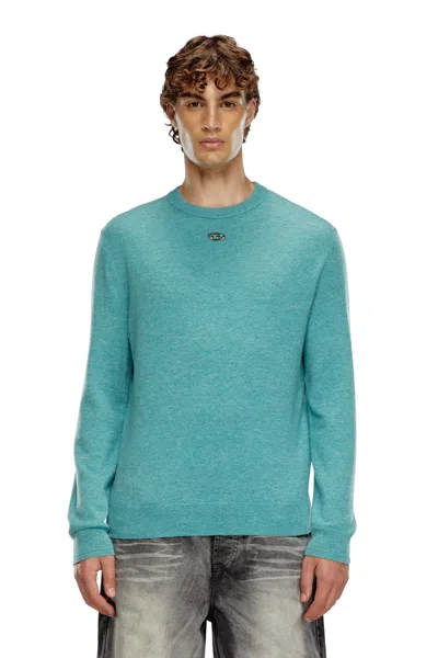 Diesel Wool And Cashmere Jumper In Blue