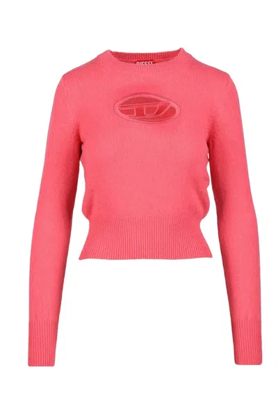 Diesel Wool And Cashmere Sweater - Pink In Multi
