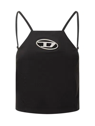 DIESEL DIESEL WOOL BLEND CUT-OUT TOP