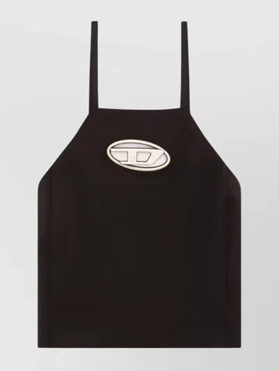 DIESEL WOOL BLEND CUT-OUT TOP