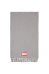 Diesel Wool Blend Scarf In Gray