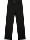 Diesel Straight Leg High-waisted Trousers With Belt Loops