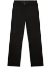 Diesel Straight Leg High-waisted Trousers With Belt Loops