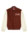Diesel Wool-blend Varsity Jacket In Multi