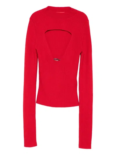 DIESEL DIESEL WOOL CUT-OUT SWEATER