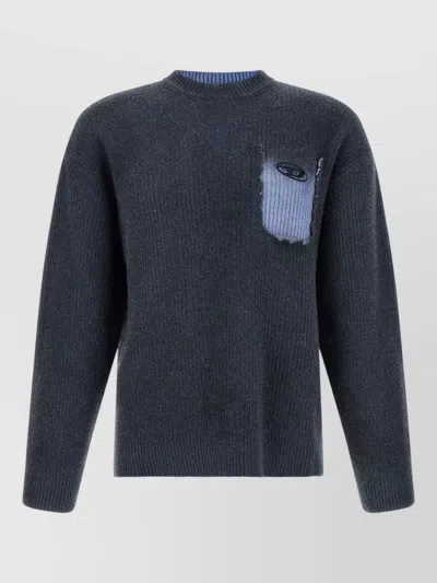 Diesel Wool Jumper In Blue