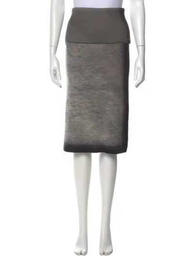 Pre-owned Diesel Wool Knee-length Skirt In Gray