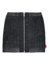 Diesel Wool Mini Skirt In Blue