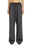 Diesel Wool Pants With Welt Pockets In Gray