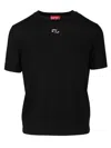 Diesel Wool Sweater T-shirt Black In Black