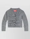 Diesel Wool-blend Oversized Draped Cardigan