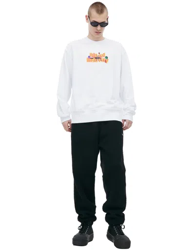 Diesel 'world Wild Dance' Printed Sweatshirt In White
