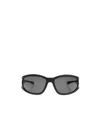 Diesel Wraparound Frame Sunglasses In Black