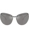 Diesel Wraparound Shape Sunglasses In Black