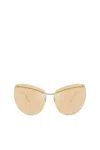 Diesel Wraparound Shape Sunglasses In Brown
