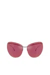 Diesel Wraparound Shape Sunglasses In Violet