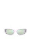 Diesel Rectangular Sunglasses In Acetate In Bubble