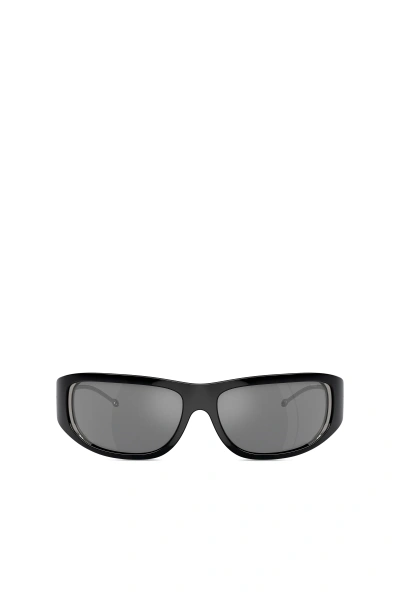 Diesel Wraparound Style Sunglasses In Multicolor