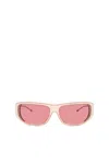 Diesel Wraparound Style Sunglasses In Pink