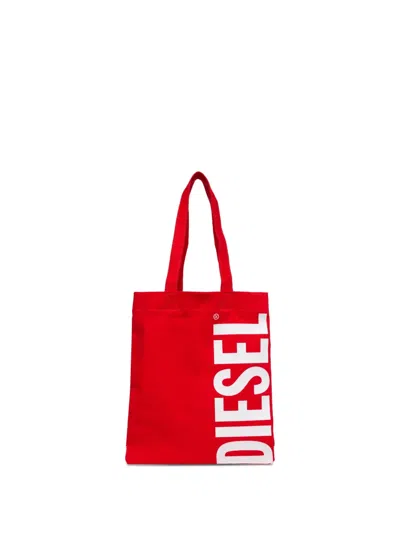 Diesel Kids' Wreld Logo Shoulder Bag In Blue