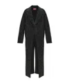 Diesel Brushed-effect Coat In Black