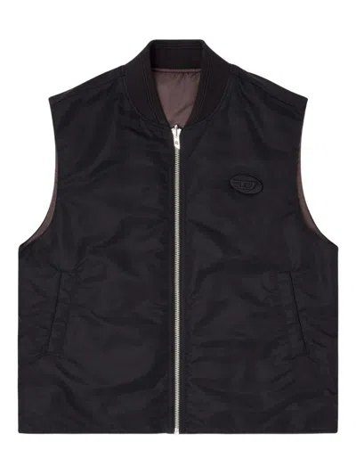 Diesel W-type-d1 Vest In Black