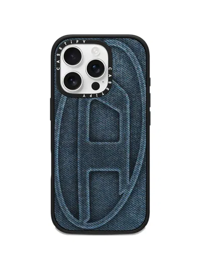 Diesel X Casetify Iphone 16 Pro Case In Blue