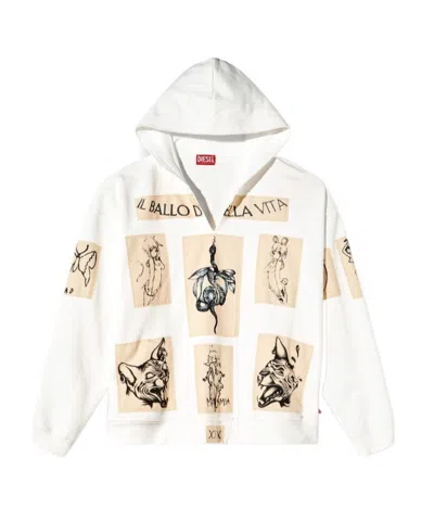 DIESEL X DAMIANO DAVID S-BOXT HOODIE