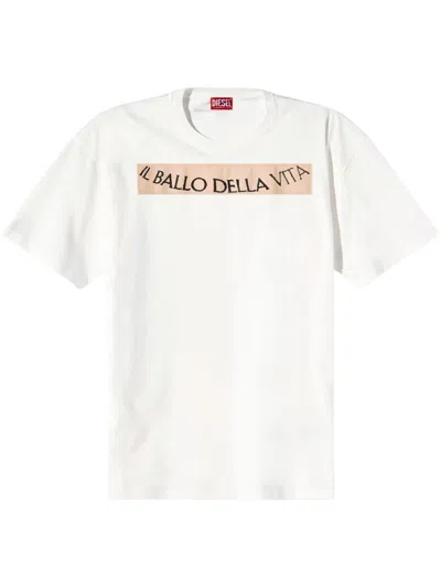 Diesel X Damiano David T-boxt T-shirt In White