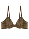 Diesel X Fenty By Rihanna Camo-lace-plunge-bra  Green Color   Composition   84%pa 16%ea+cont67%pa 33%ea  Id A156440lkbx In Green