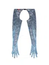 Diesel X Fenty By Rihanna C-lace-bolero Top In Blue
