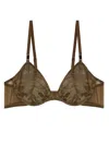 Diesel X Fenty By Rihanna Camo-lace-plunge-bra  Green Color   Composition   84%pa 16%ea+cont67%pa 33%ea  Id A156440lkbx In Green