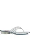 Diesel X Melissa Pleated Thong Sandals In White