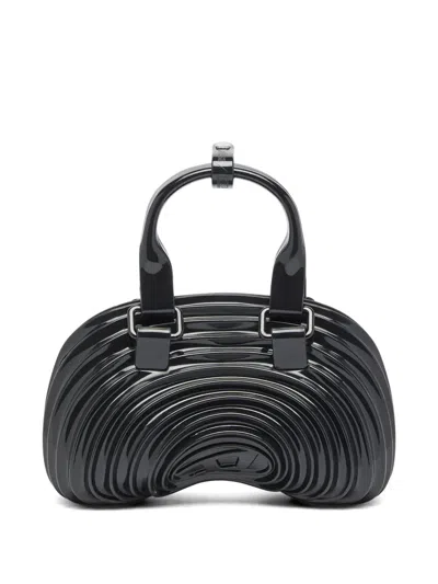 Diesel X Melissa Quantum Dome Shoulder Bag In Black