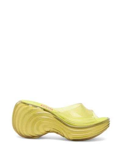 Diesel X Melissa Quantum Platform Sandals In Yellow