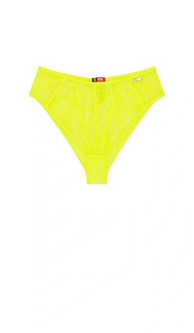 Diesel X Savage C Mesh High Waist Brief In Green
