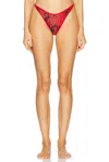 Diesel X Savage Fenty By Rihanna Bikini Panty In Red