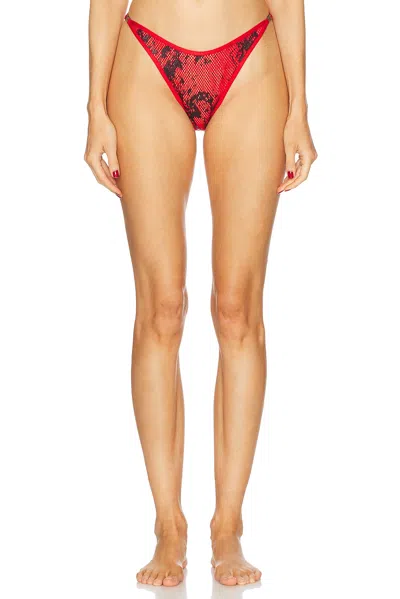 Diesel X Savage Fenty By Rihanna Bikini Panty In Red