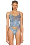 Diesel X Savage Fenty By Rihanna Lace Sleep Cami In Blue