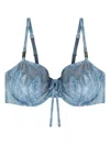 Diesel X Savage X Fenty Balconette Bra In Blue