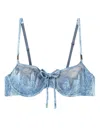 Diesel X Savage X Fenty Balconette Bra In Blue