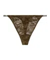 Diesel X Savage X Fenty Camouflage Thong In Brown